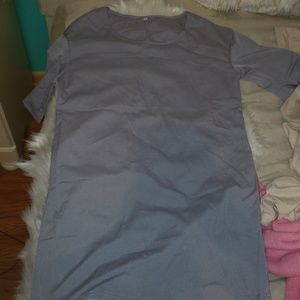 Grey tshirt dress